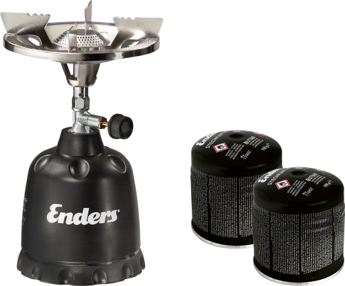 Enders Olymp-Set Gaskocher Olymp + 2 Stechkartuschen - Kartuschenkocher