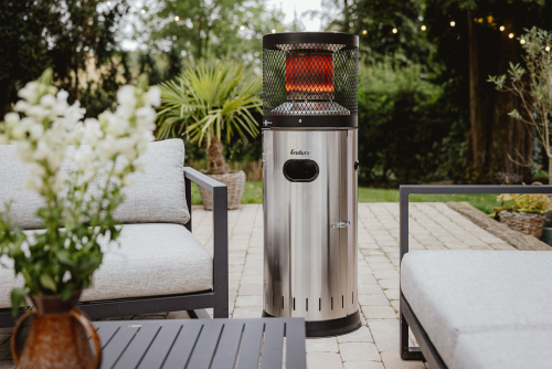 Enders Polo 2.0 Heizstrahler 50 mbar mit Gehäuse aus gebürstetem Edelstahl  - Heizstrahler