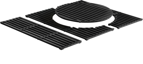 Enders Switch Grid Hyde 3 Grillrost emailliertes Gusseisen mit herausnehmbarem Rundelement 42 x 54 cm - Grillroste, Pfannen und Platten