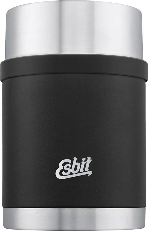 Esbit Sculptor Food-Thermobehälter inkl. Schüssel 18/8 Edelstahl Schwarz 750 ml - Isolierflaschen & Isobehälter