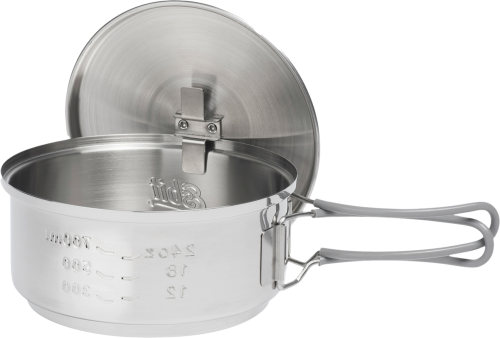 Esbit Trockenbrennstoff-Kochset, 1000 ml, Edelstahl - Taschenkocher