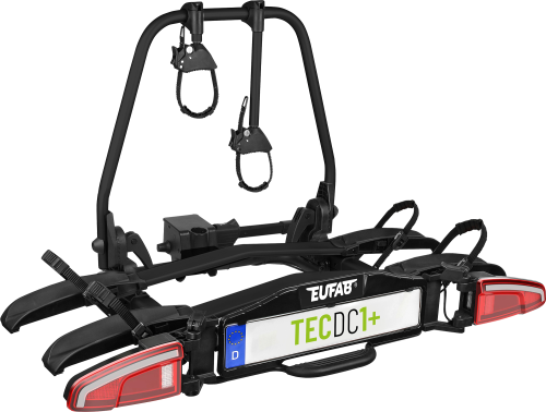 Eufab TECDC1+ Fahrradträger für 2 Fahrräder / E-Bikes max 60 kg - Heck-Fahrradträger