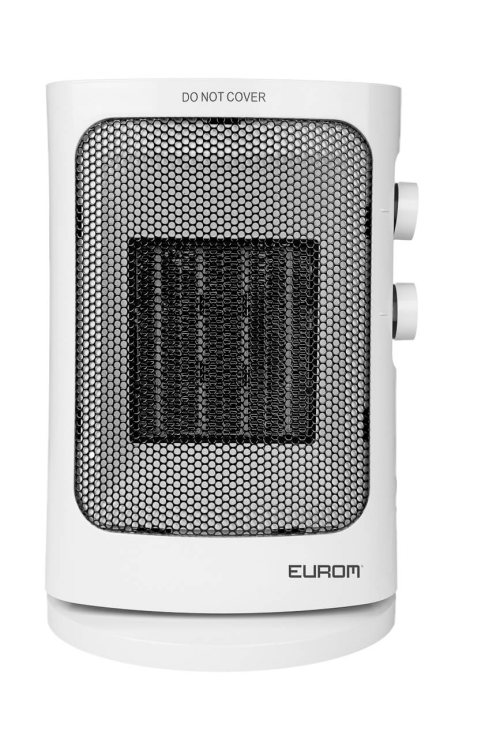 Eurom Safe Camp 1500 Keramikheizer mit 3 Einstellungen 500 / 1000 / 1500 W - Keramik-Heizlüfter