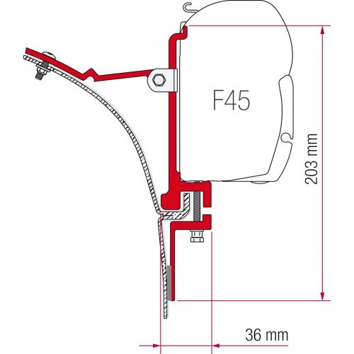 F45 Kit Van - Markisenadapter von Fiamma