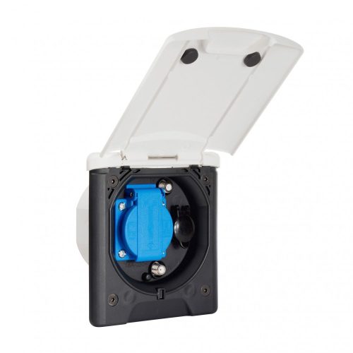 FaWo System ABL 13 Universal-Vorzeltsteckdose, Außensteckdose weiß - Außensteckdosen