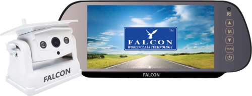 Falcon Magnetisches Drahtloses Kamerasystem 7 Zoll Monitor und 50 m Reichweite - Rückfahrkameras & Rückfahrsysteme