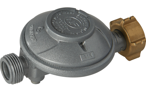 Favex Gasdruckregler Butan Niederdruck 28 mbar für Frankreich - Camping-Gasdruckregler von Fawo