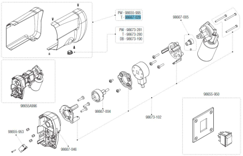 Fiamma Abdeckung vorne und hinten für Motor Kit F45L - Farbe Titanium Fiamma Ersatzteilnummer 98667-029 - Ersatzteile Zelte & Markisen