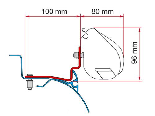 Fiamma Adapter Kit Campereve Cap Road für F35pro Markisen - Markisenadapter