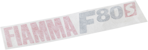 Fiamma Aufkleber für Markise F80s in Polar White / Titanium Fiamma Ersatzteilnummer 98673-236 - Ersatzteile Zelte & Markisen