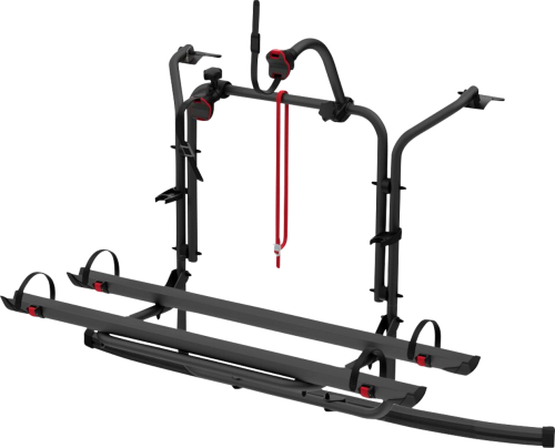 Fiamma Carry Bike Ford Custom Fahrradträger für 2 Fahrräder / E-Bike geeignet Deep Black für Ford Transit / Tourneo Custom - Heck-Fahrradträger