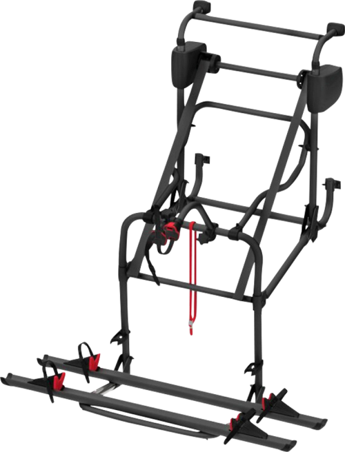 Fiamma Carry-Bike Lift 77 Heck Fahrradträger Absenkbar um 77 cm für 2 Fahrräder / E-Bike geeignet schwarz manuell  - Heck-Fahrradträger