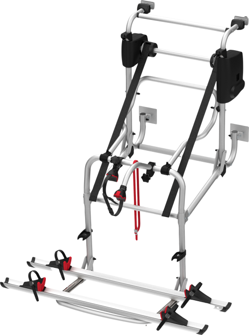 Fiamma Carry-Bike Lift 77 Heck Fahrradträger Absenkbar um 77 cm für 2 Fahrräder / E-Bike geeignet silber motorisiert - Heck-Fahrradträger
