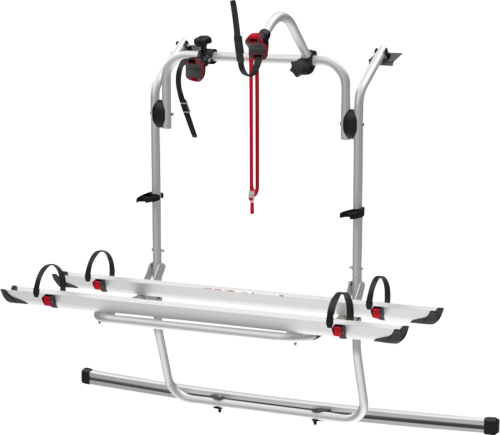 Fiamma Carry-Bike Stellantis Fahrradträger für 2 Fahrräder / E-Bike geeignet silber - Heck-Fahrradträger