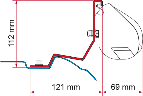 Fiamma F35 Pro Kit Mercedes Viano / Marco Polo / Vito / V Class - Markisenadapter