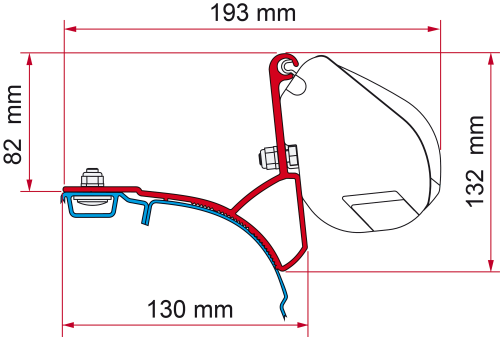 Fiamma F35 Pro Kit VW T5/T6 Multivan - Transporter - Markisenadapter
