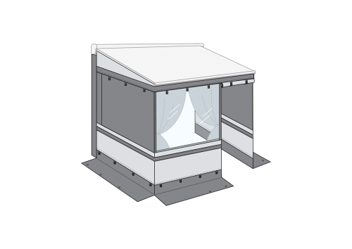 Fiamma F45s Privacy Room Light Van 260 Markisenvorzelt - Markisenvorzelte & Wände
