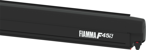 Fiamma F45s Wandmarkise 260 cm für VW T5 / T6 / California (Deep Black / Royal Grey) - Kassettenmarkisen