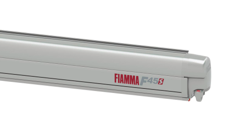 Fiamma F45s Wandmarkise 300 cm für VW T5 / T6 / Multivan / Transporter Langer Radstand Linkslenker (Titanium / Royal Grey) - Kassettenmarkisen