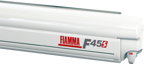 Fiamma F45s Wandmarkise 400 cm (Polar White / Royal Blue) - Kassettenmarkisen