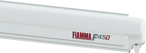 Fiamma F45s Wandmarkise 450 cm Rechtslenker (Polar White / Royal Grey) - Kassettenmarkisen
