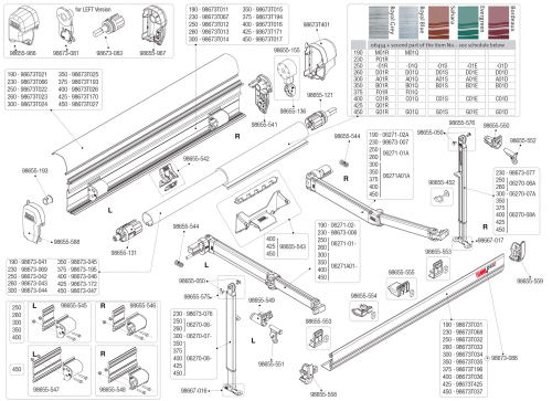 Fiamma Frontblende 230 für Fiamma F45S Titanium Fiamma Artikelnummer 98673T068 - Ersatzteile Zelte & Markisen