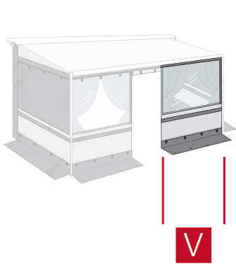 Fiamma Frontpanel für Privacy Room Light für F45 Markisen 25 cm - Wohnwagenvorzelte