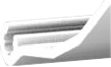 Fiamma Gehäusedeckel für Markise F45s 200 - Farbe Polar Weiß Fiamma Ersatzteilnummer 98673-019 - Ersatzteile Zelte & Markisen