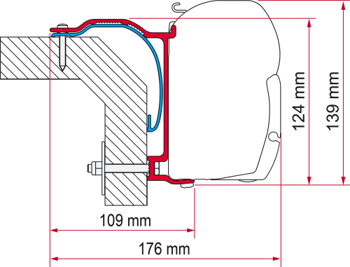 Fiamma Kit Laika X Markisenadapter für Fiamma F45 - Markisenadapter