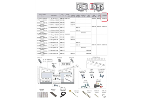Fiamma Kit Privacy Door Room 260 Van RS - Ersatzteile Fahrzeug