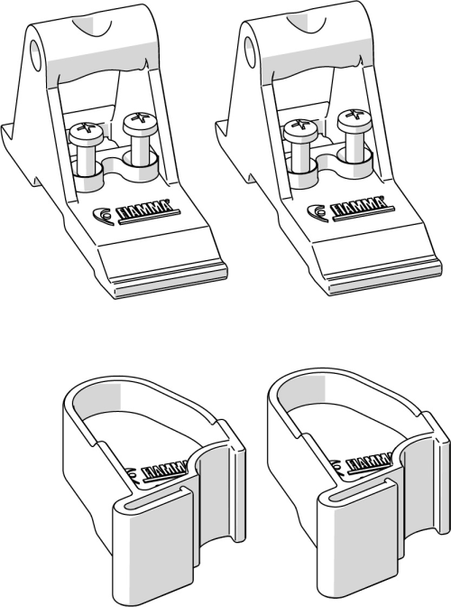 Fiamma Kit Side Montageset für Markisen-Seitenteile Side W Pro F45/F80/Shade / Sun View Side F45/F80 passend für Thule Omnistor 5002/5003 - Weiteres Markisenzubehör