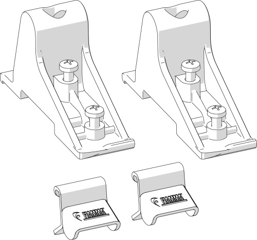 Fiamma Kit Side Montageset für Markisen-Seitenteile Side W Pro F45/F80/Shade / Sun View Side F45/F80 passend für Thule Tristor - Weiteres Markisenzubehör