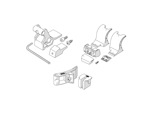 Fiamma Kit Side Omnistor 4900 / 5200 Tristor 2 Adapter für Fiamma S W Pro F45 - Markisenadapter