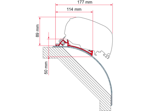 Fiamma Markisenadapter-Kit Laika Kreos 2005 - Markisenadapter