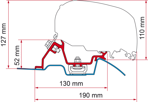 Fiamma Montage Kits für F65 - Markisenadapter