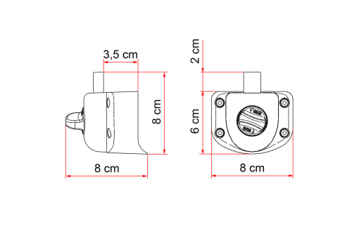 Fiamma Safe Door Guardian Innerer Sicherheitsblock für Ford Transit ab 2006 - Türschlösser