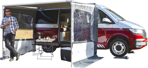 Fiamma Side W Pro Seitenwand für Markise F35 / Caravanstore 210 cm - Markisenvorzelte & Wände