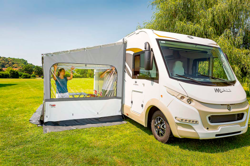 Fiamma Side W Pro Shade Seitenwand mit großem Fenster für Fiamma F45 / F65 / F80s Right - Markisenvorzelte & Wände
