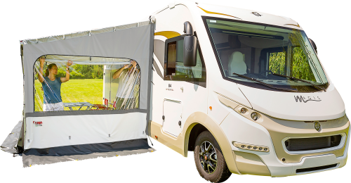 Fiamma Side W Shade F45/F80s Seitenwand für Markise F45S-F45L / F80S-F80L Höhe 225–280 cm links - Markisenvorzelte & Wände