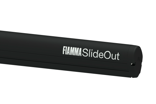 Fiamma Slide Out 280 cm Wandmarkise für mobile Fahrzeugwände (Deep Black / Royal Grey) - Kassettenmarkisen