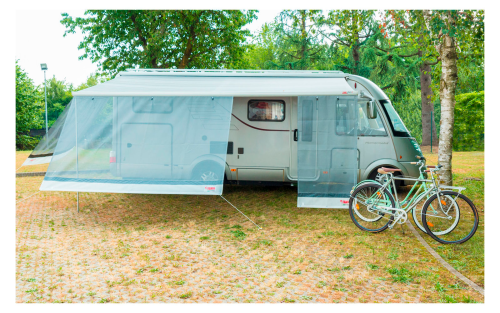 Fiamma Sun View XL 500 Markisenaufsatz Vorderwand Mindestmarkisenlänge 500 cm, Sonnenschutz Markise Vorderwand - Markisenvorzelte & Wände