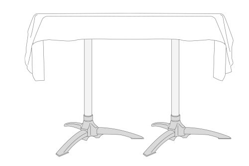 Fiamma Tube Pro Tischbein - Tischgestelle & Tischbeine