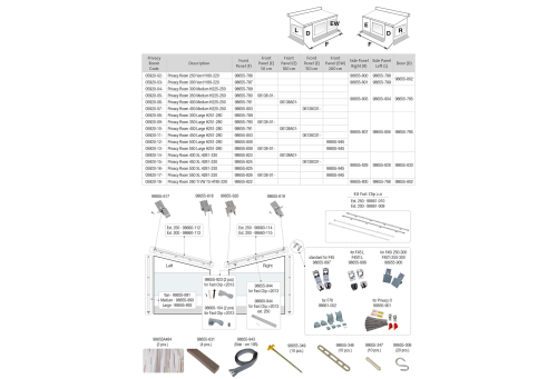 Fiamma Türelement für Privacy Room XL Fiamma Artikelnummer 98655-830 - Ersatzteile Zelte & Markisen