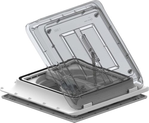 Fiamma Turbo Vent Premium Dachhaube mit Ventilator 40 x 40 cm crystal - Dachhauben