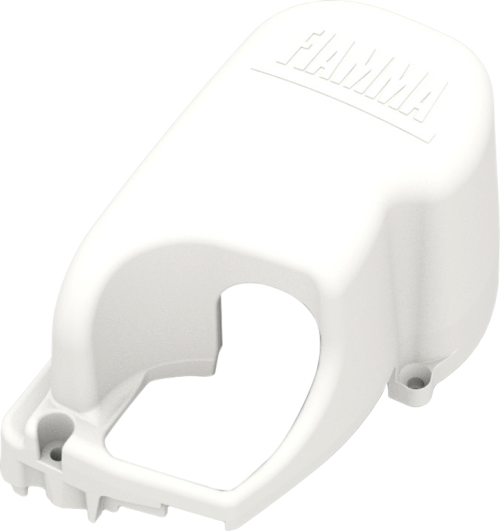 Fiamma linke Abdeckkappe für Markise F45Ti Left Version - Farbe Polar Weiß Fiamma Ersatzteilnummer 05482A01- - Ersatzteile Zelte & Markisen