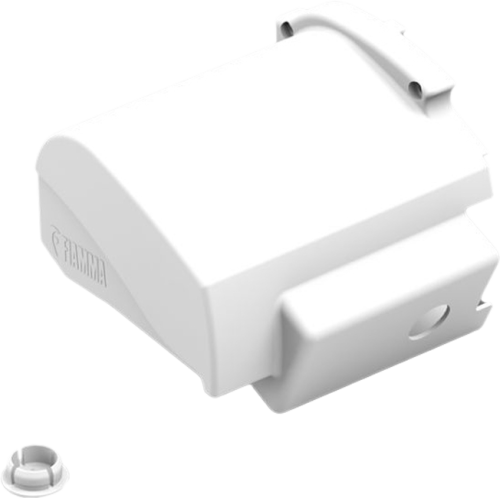 Fiamma linke Endkappe Motor Kit für Markise F80L - Farbe Polar White Fiamma Ersatzteilnummer 98673-175 - Ersatzteile Zelte & Markisen