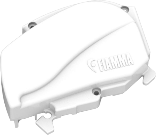 Fiamma rechte Endkappe für Markise F80L 450 - 600 - Farbe Polar Weiß Fiamma Ersatzteilnummer 98673-256 - Ersatzteile Zelte & Markisen