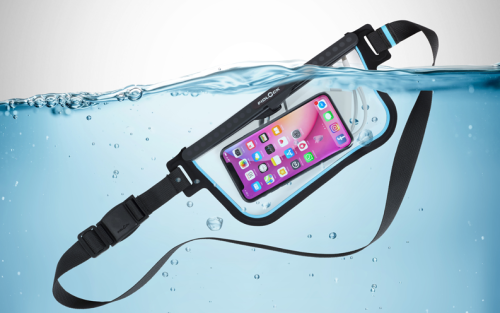 Fidlock Hermetic Sling Bag wasserdichte Bauch- und Schultertasche Transparent Schwarz - Bauchtaschen