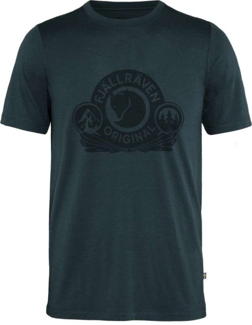 Fjällräven Abisko Wool Classic Herren T-Shirt dunkelblau XL - Herrenshirts, -hemden & -pullover