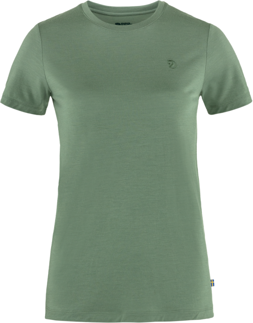 Fjällräven Abisko Wool Damenshirt grün L - Damenshirts, -blusen & -pullover